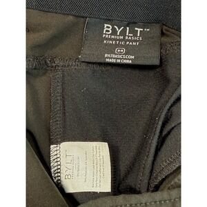 BYLT Premium Basics Kinetic Pant Mens 34 Black Tapered Stretch Performance Chino